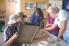 Busy at work on a jigsaw