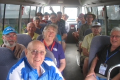 Happy travellers off on a tour